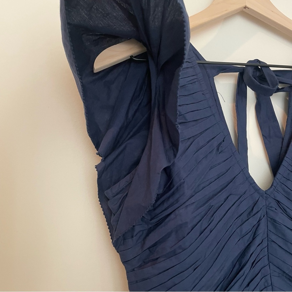 LOVE THE LABEL minette dress in‎ cotton mini preppy V-Neck - Picture 6 of 12